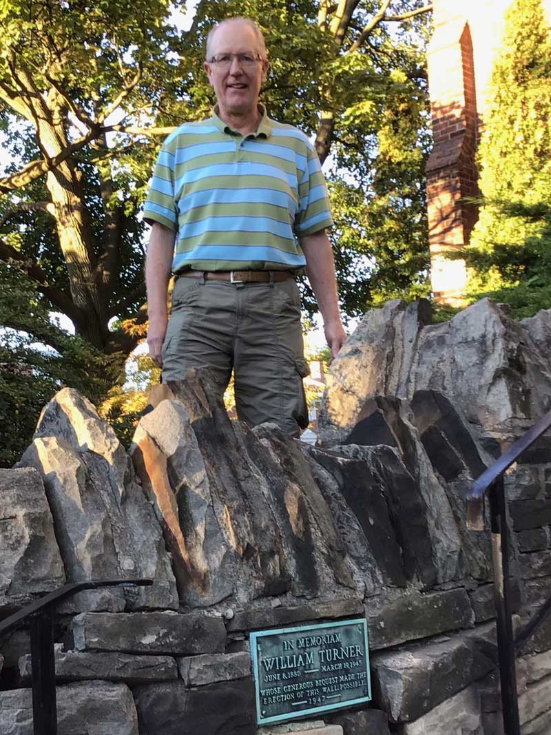 Tim Sellers' grandfather Alf was the stone mason for the original wall. Photo was taken by Lorna Krawchuk.