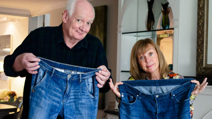 Leaside’s own celebrity comedy merrymakers, Colin Mochrie and Debra McGrath. Photo by Meredith Neal.