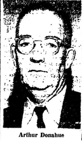 Photo of Arthur Donahue. Arthur Donahue (1895-1977) founded The Leaside Advertiser in 1942 and operated it for the next 30 years. He was also a Leaside Alderman in the early 1950s and the first president of the Leaside Lawn Bowling Club. 