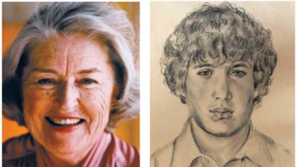 Irma Coucill and her portrait of Matt Kinch