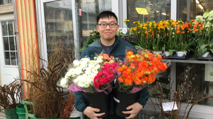 Sydney Cho outside the family shop. Photo Lorna Krawchuk.