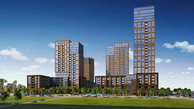 The proposed towers of Hyde Park.