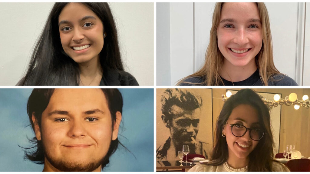 Leaside High's outstanding grads of 2022: l-r Yousra Lakhani, Mikela Scharlach, Michael Cassidy, Armiti Zarbakhsh.