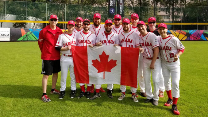 Barry (far right) with Team Canada.