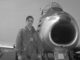 Glover beside his F-86 Sabre jet in Korea. Dept. of National Defence, Canada.