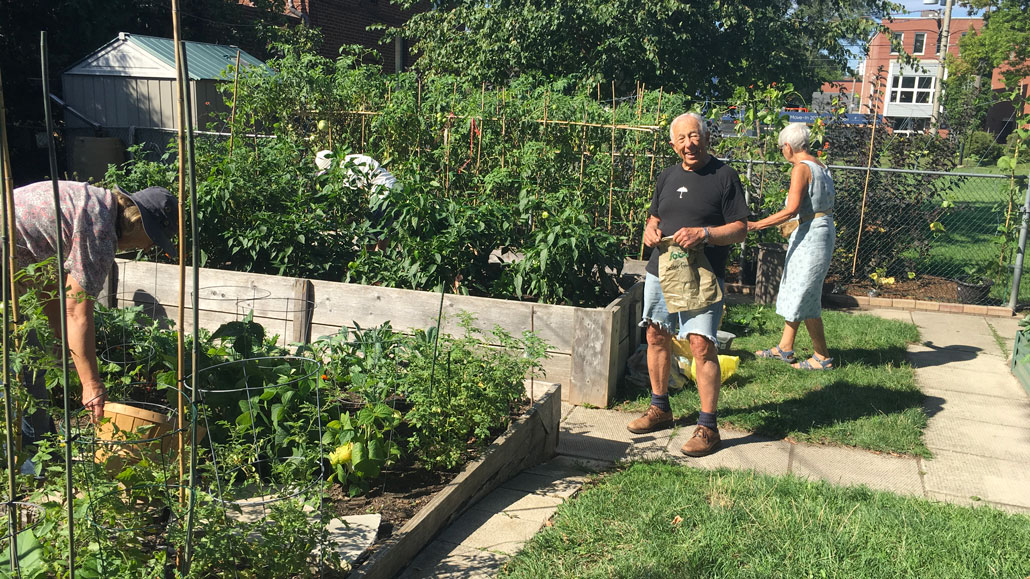 The gardeners in action - photo by Debora Kuchme.