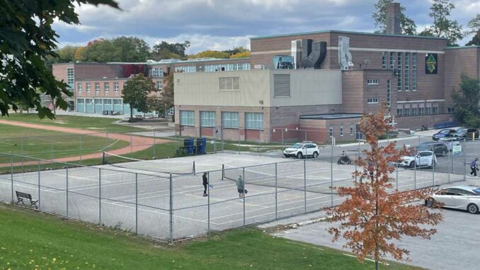 The Talbot Park Tennis courts.