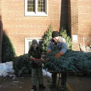 The 132nd Scouts have been selling trees since the early 1990's at Leaside Presbyterian.