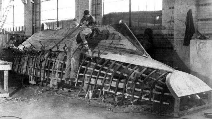 Plywood Fabricators built 345 landing craft.