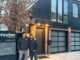 REVE DVMT founders Andrew (l) and Mason in front of their laneway home. Photo Modan Design Studio.
