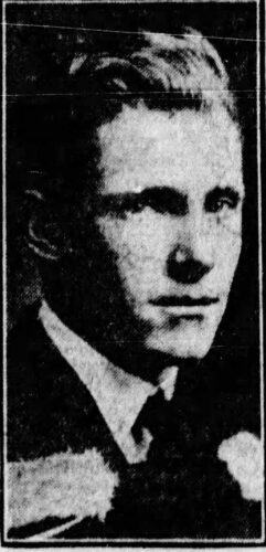 Wendell Lawson as a young adult, Edmonton Bulletin, July 5, 1924.