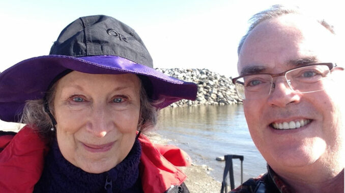 In Northern Labrador with Margaret Atwood. Photo Terry Fallis.
