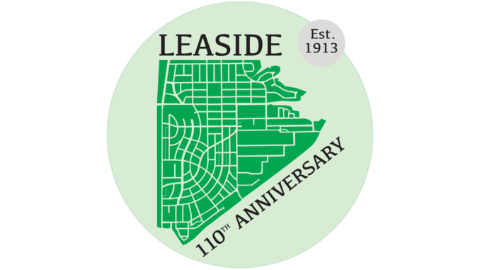 Leaside 110 logo.