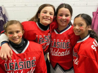 Leaside Wildcats Players. Photo Toronto Leaside Girls Hockey Association.