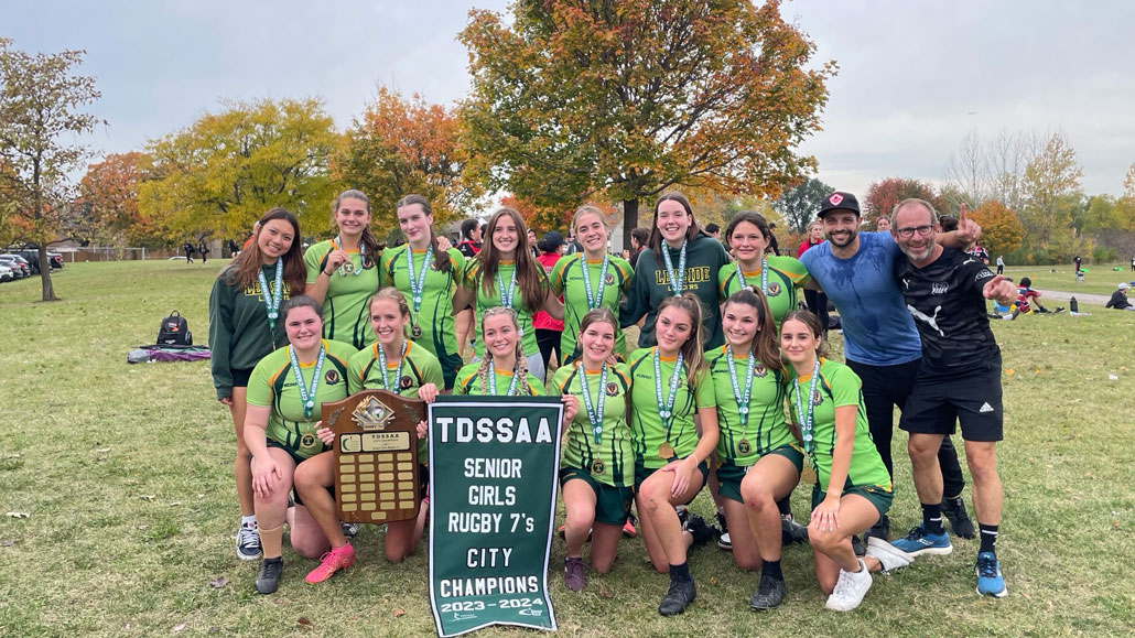 For the third year in a row, Leaside High School’s Senior Girls Rugby Sevens team has won the TDSSAA city championships.