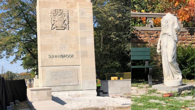 The Sunnybrook Cenotaph on Bayview Avenue is an important part of remembrance.