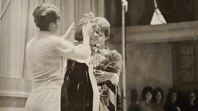 Petra Kruger was crowned “Miss Leaside", 1963. Photo Petra Kruger.
