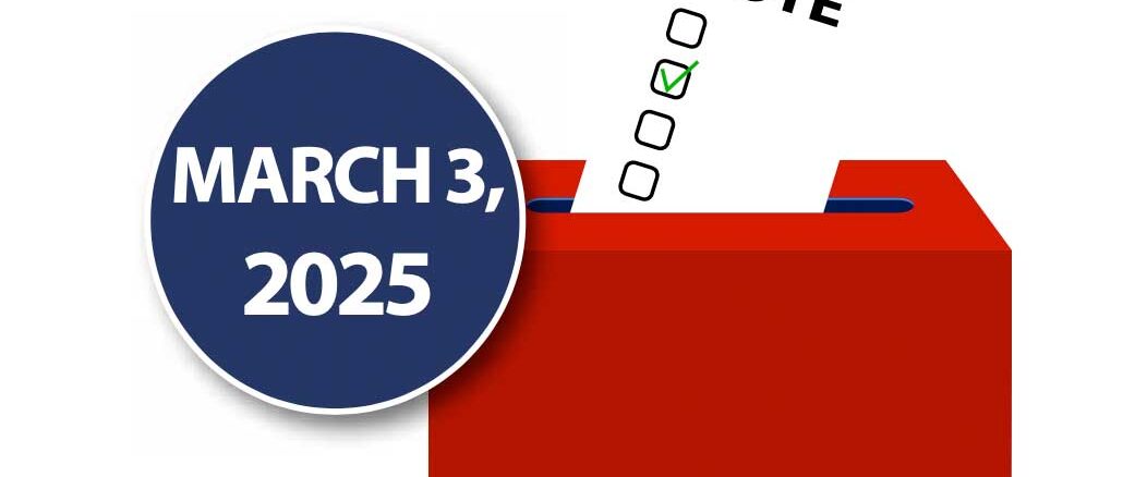 Vote March 3, 2025.