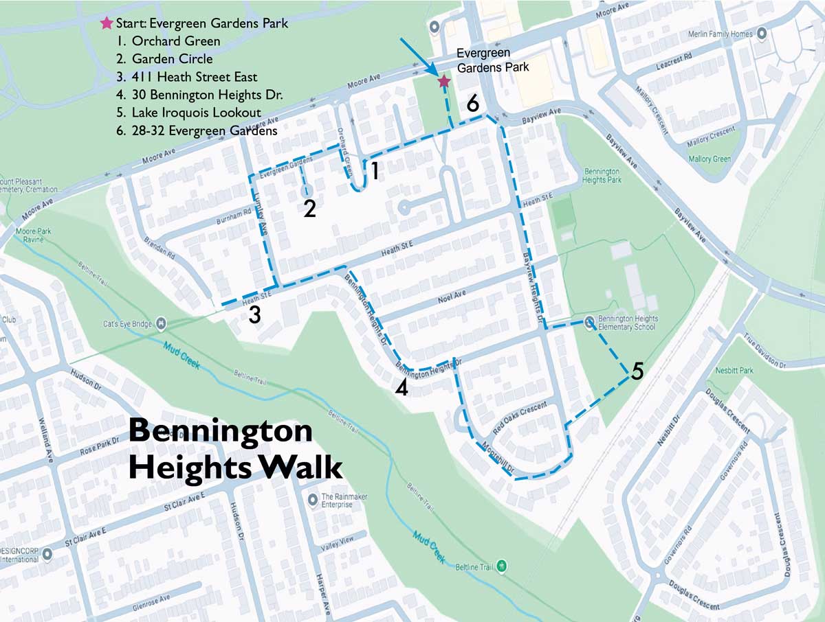 The Bennington Heights Walking Tour.