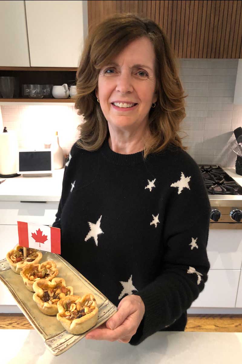 Helen and her nutter butter tarts. Photo Mitch Bubulj.