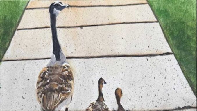 Leaside artist Maureen Wood’s Lake Leaside stroll received an honourable mention at the Don Valley Art Club’s art show.