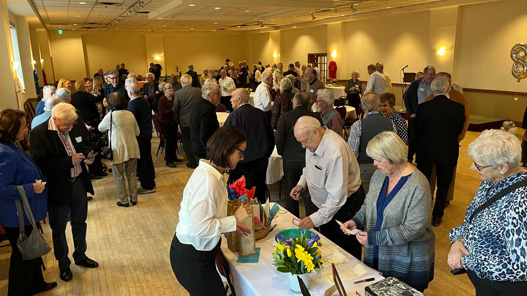 Guests at the reception.